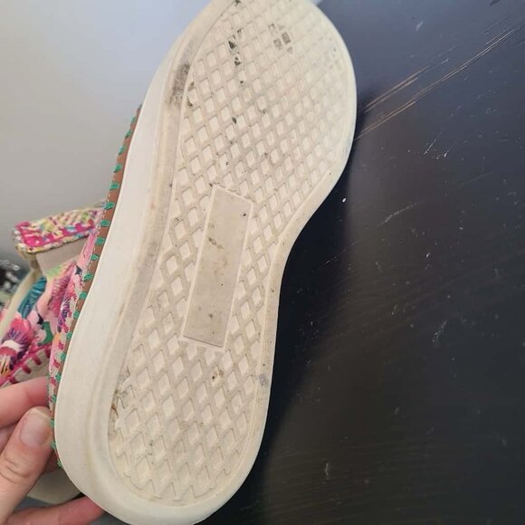 Johnny Was Patchwork Slip On Sneaker Multicolor Size 6M - Picture 6 of 9